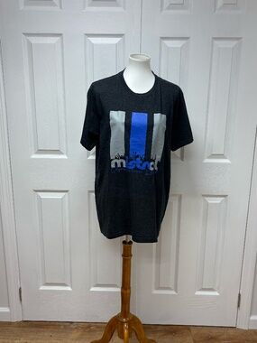 MISTRAL - Classic Fashion - Dark Grey Short Sleeve T-Shirt - Size XXL.